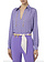 ELISABETTA FRANCHI Elisabetta Franchi blouse with logo and chain Iris / Purple ( falls a little wide )