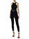 ELISABETTA FRANCHI Elisabetta Franchi jumpsuit  inclusief ketting riem met sjaal Nero / Zwart