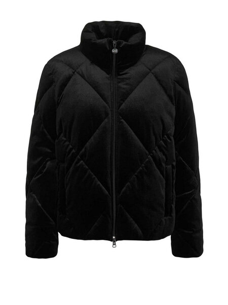 EA7 Emporio Armani EA7 Emporio Armani Fluweel bomber jacket  Zwart