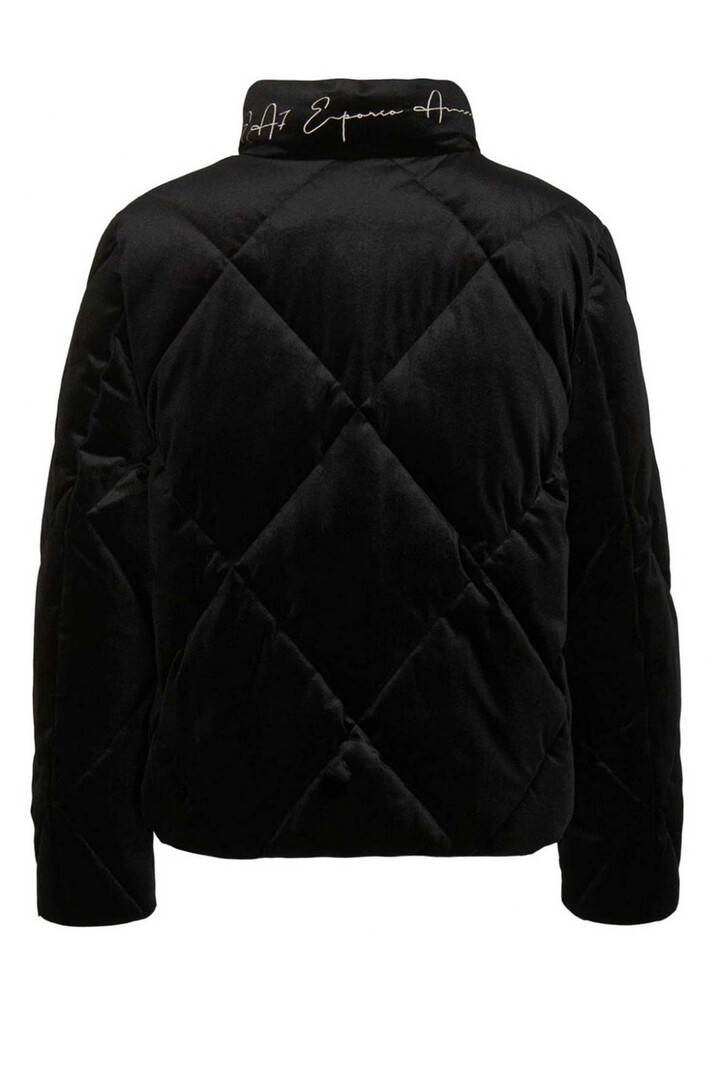 EA7 Emporio Armani EA7 Emporio Armani Fluweel bomber jacket  Zwart