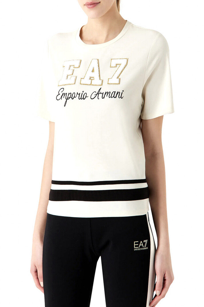 EA7 Emporio Armani EA7 Emporio Armani tshirt room Wit