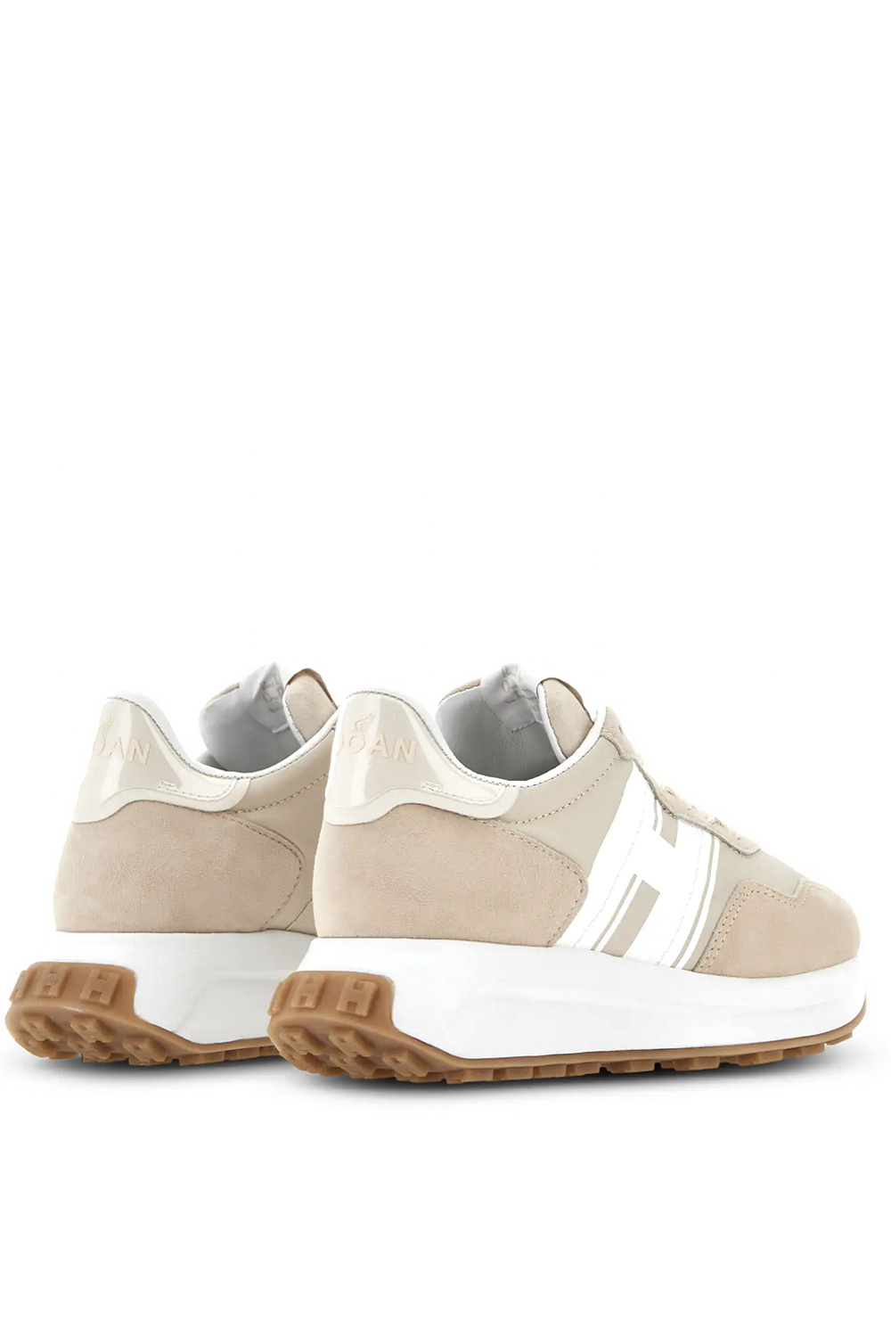 HOGAN Hogan sneakers H641 met witte H Beige