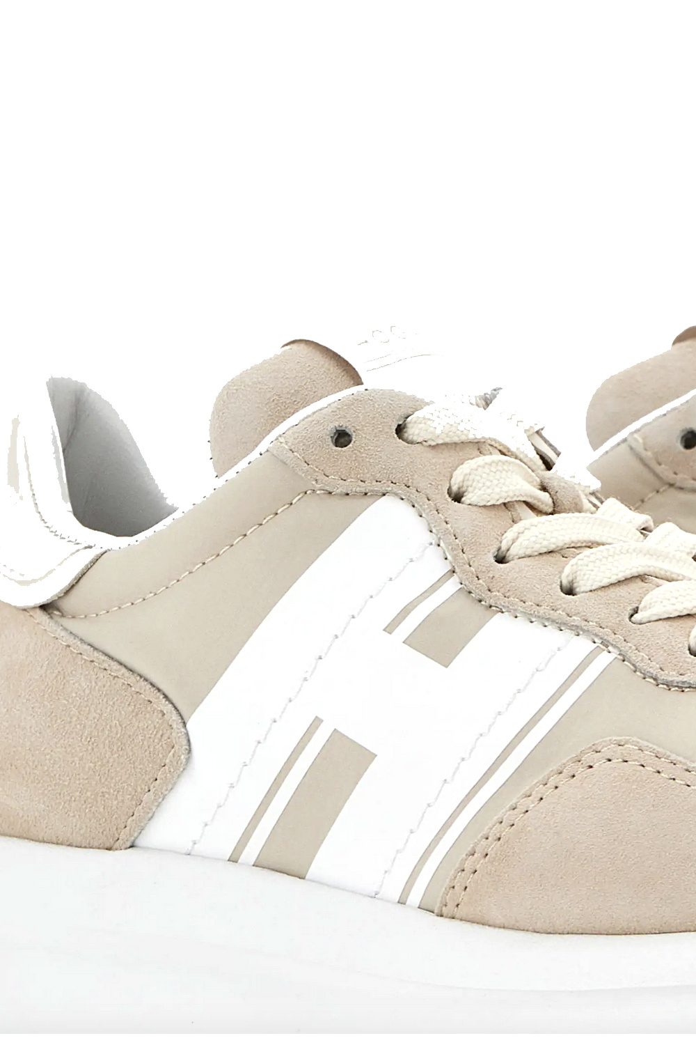 HOGAN Hogan sneakers H641 met witte H Beige