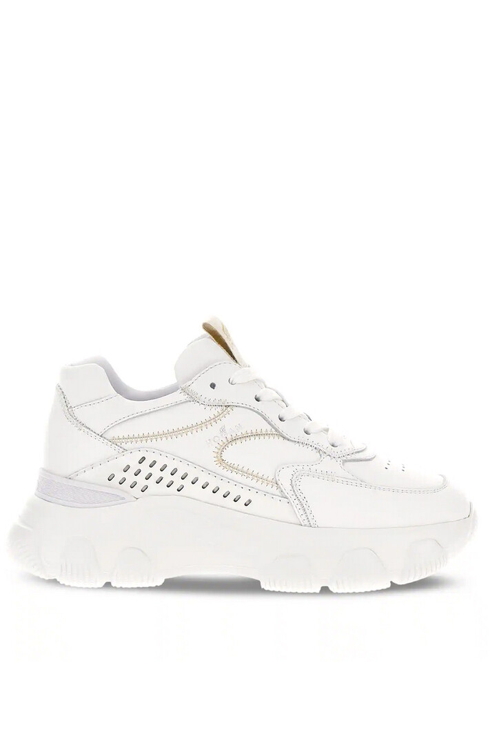 HOGAN Hogan Sneakers Hyperactive met in klein beige sticksel Wit