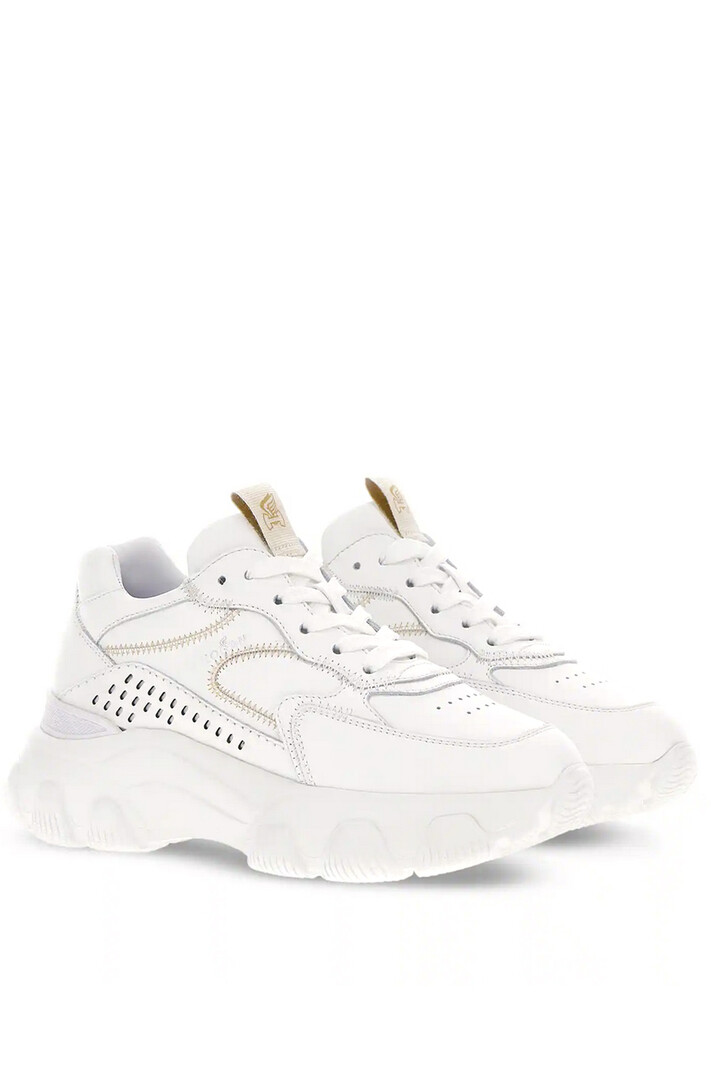 HOGAN Hogan Sneakers Hyperactive with in small beige sticksel White