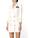 ELISABETTA FRANCHI FRANCHI Elisabetta Franchi double-breasted blazer dress Burro / White