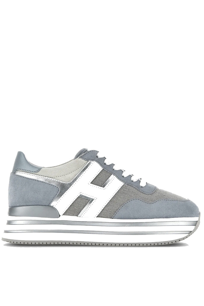 HOGAN Hogan trainer Midi H222 platforms trainer Sky Blue / Blue / Grey