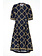TWINSET Twinset lange jurk met ketting print en opening rug Blauw