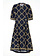 TWINSET Twinset long dress with chain print and opening back Blue