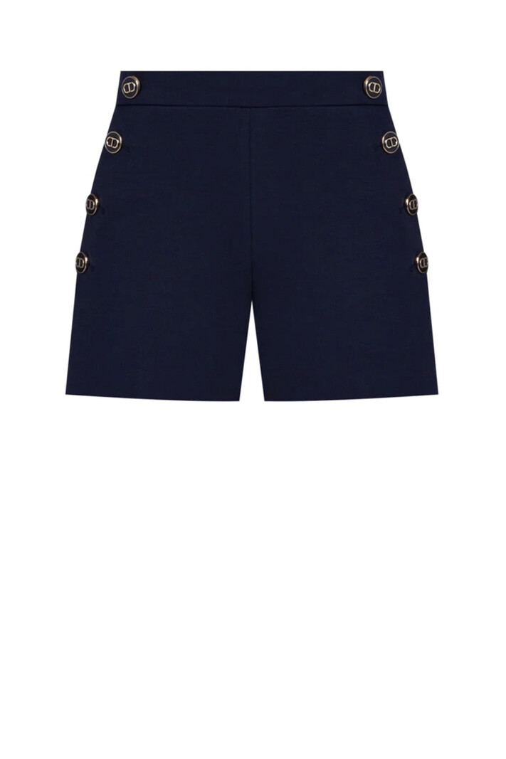 TWINSET Twinset short with gold buttons Blue