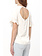 TWINSET Twinset top with open back and short sleeve cream White
