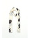 TWINSET Twinset scarf in flower print / floral print Black / White