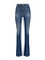 ELISABETTA FRANCHI Elisabetta Franchi jeans flaired met logo plaatje achterzijde Blauw