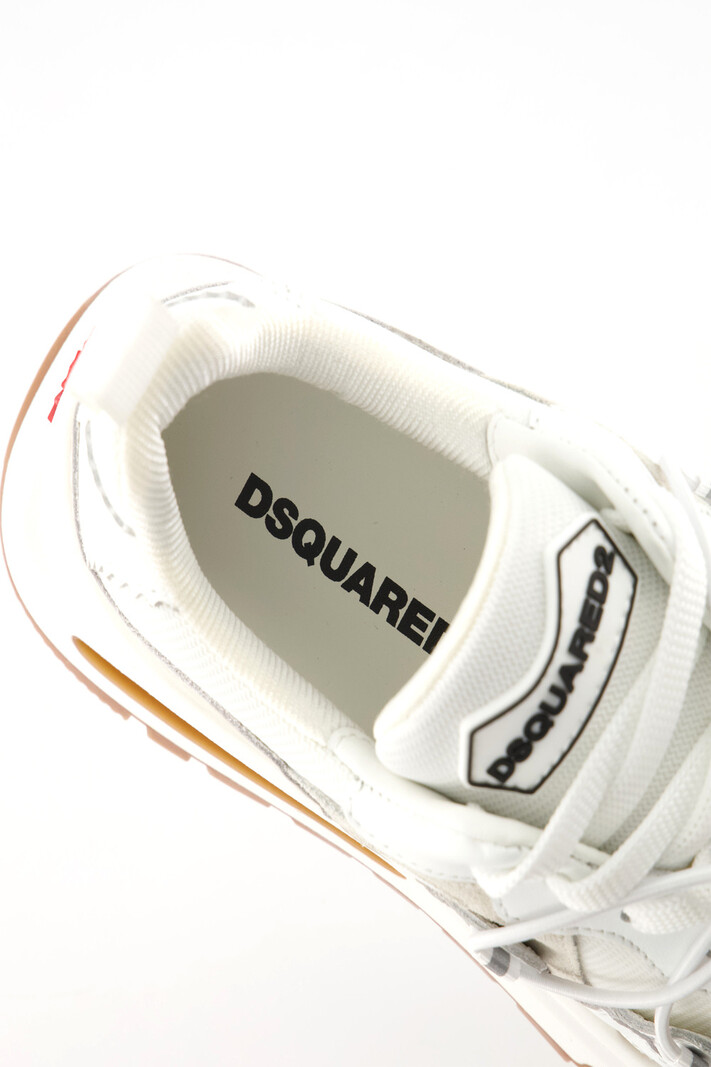 DSQUARED2 Dsquared2 RUN DS2 women sneakers / runner Beige / White ( white plate at lace )