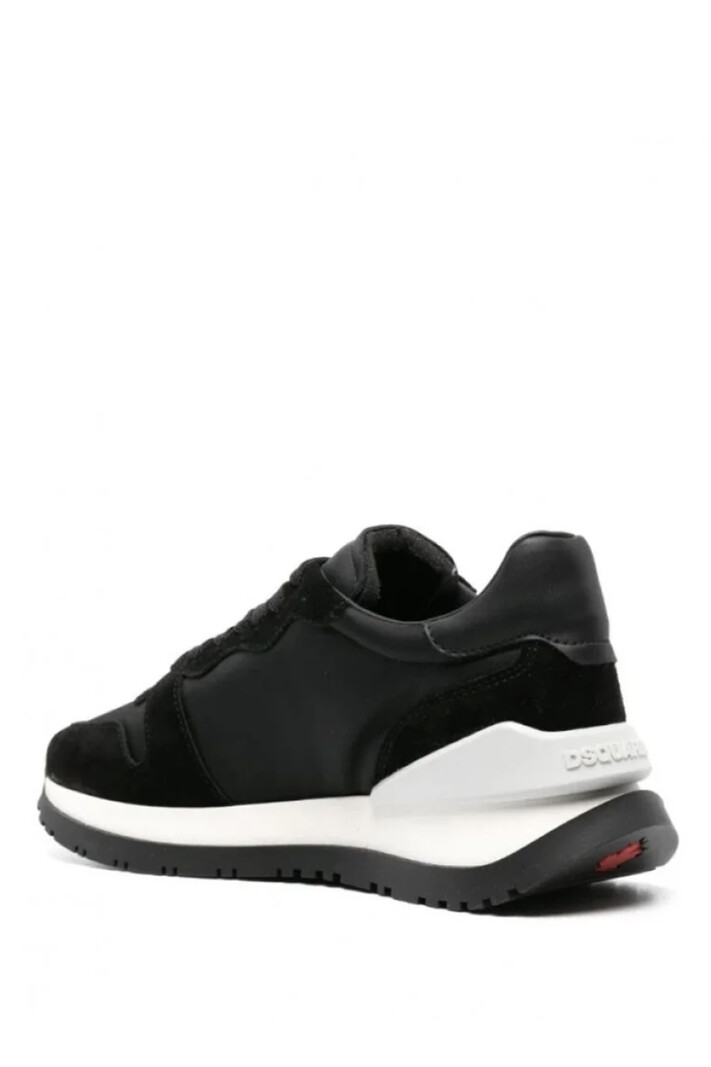 DSQUARED2 Dsquared2 sneakers / runner met roze detail " Darling " Zwart