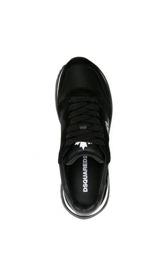 DSQUARED2 Dsquared2 sneakers / runner met roze detail " Darling " Zwart