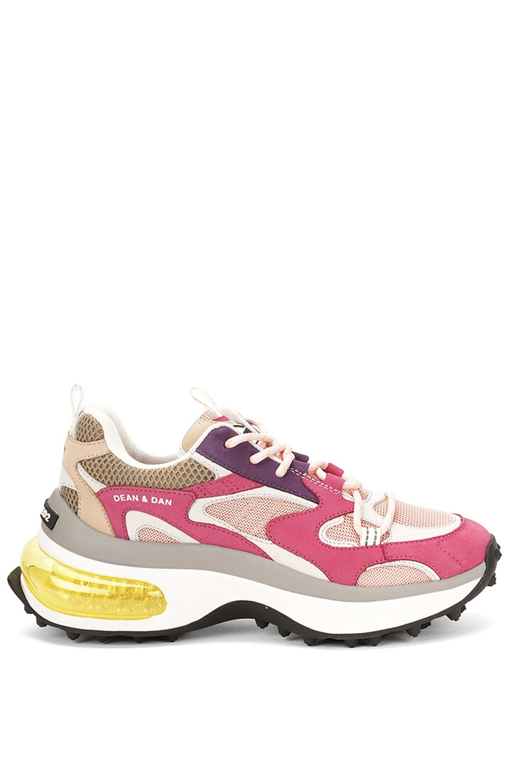 DSQUARED2 Dsquared2 dames Bubble sneaker / runner Fushia roze / Beige