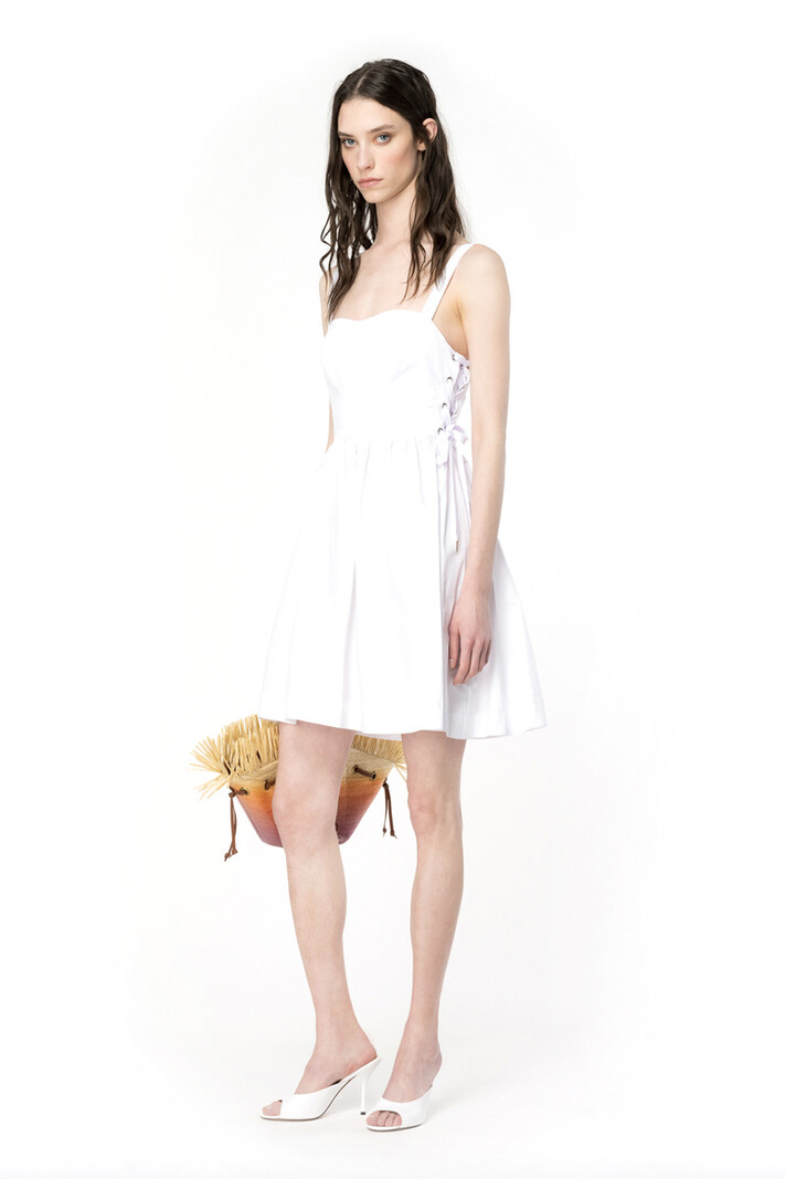 PINKO Pinko dress with side lacing White
