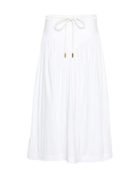 PINKO Pinko mid-length skirt with rope waist White