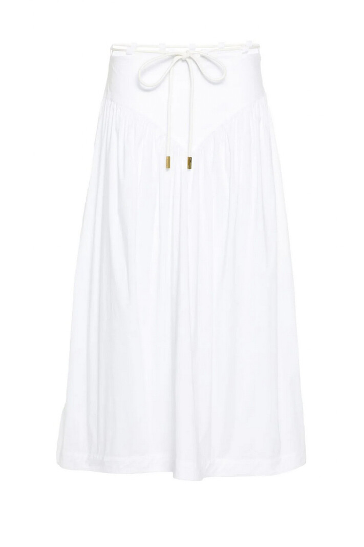 PINKO Pinko mid-length skirt with rope waist White