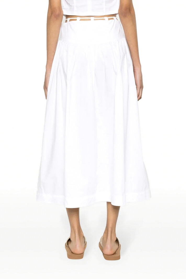 PINKO Pinko mid-length skirt with rope waist White