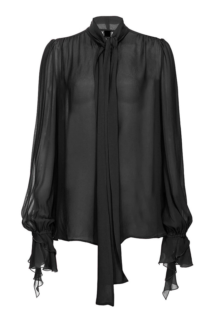 PINKO Pinko blouse with bow and ruffles Black