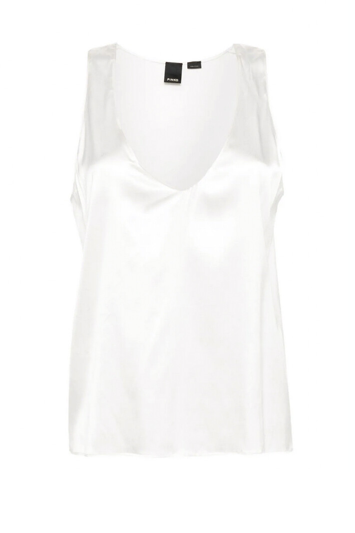 PINKO Pinko satin top creamy White