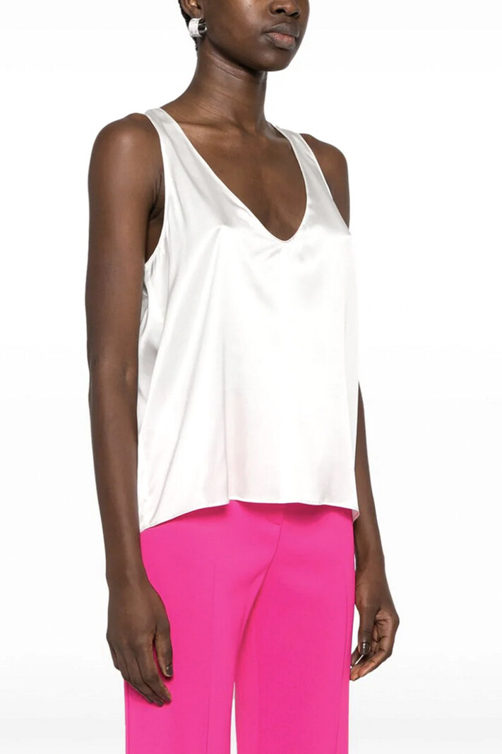 PINKO Pinko satin top creamy White