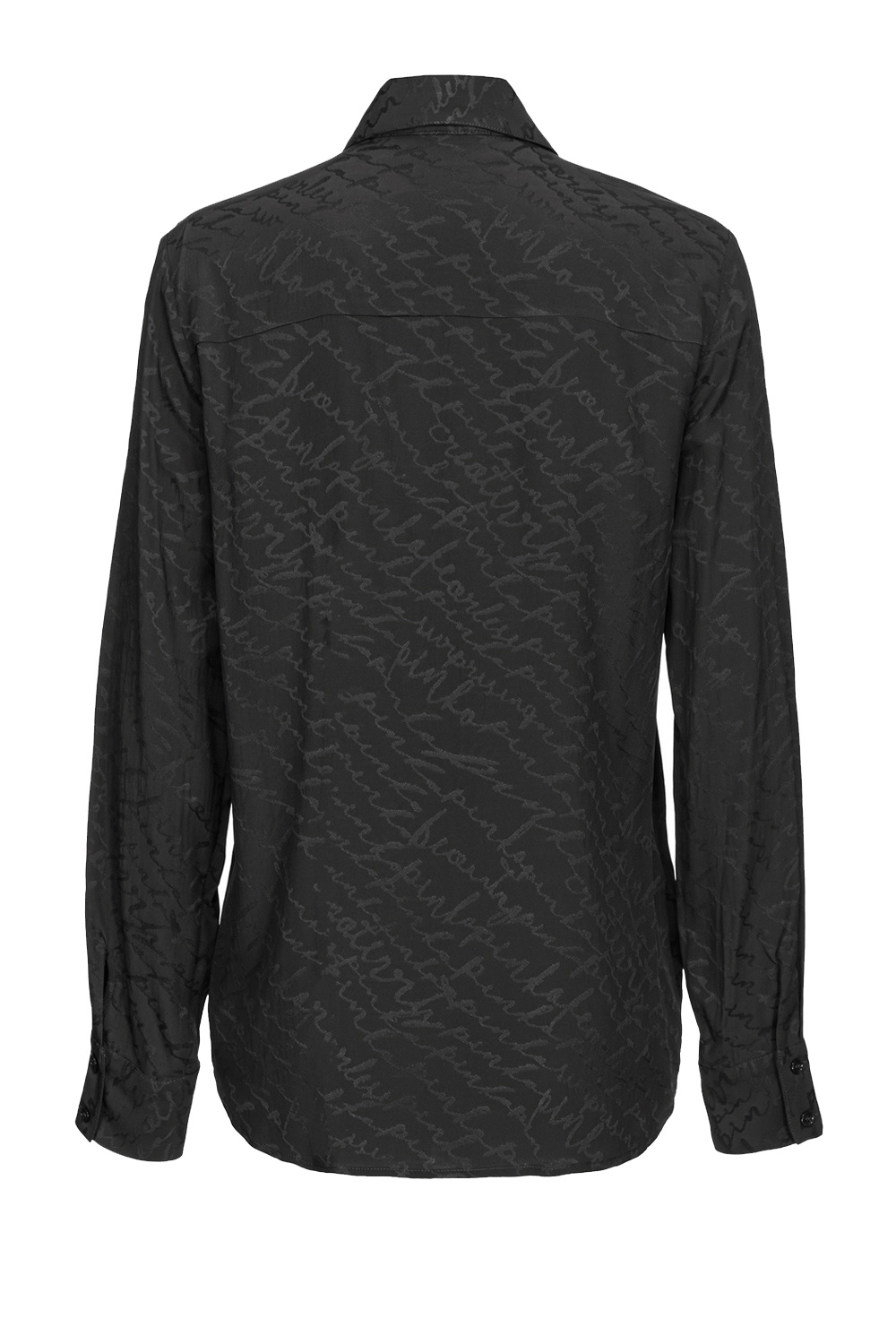 PINKO Pinko blouse met logo zwart all over Zwart