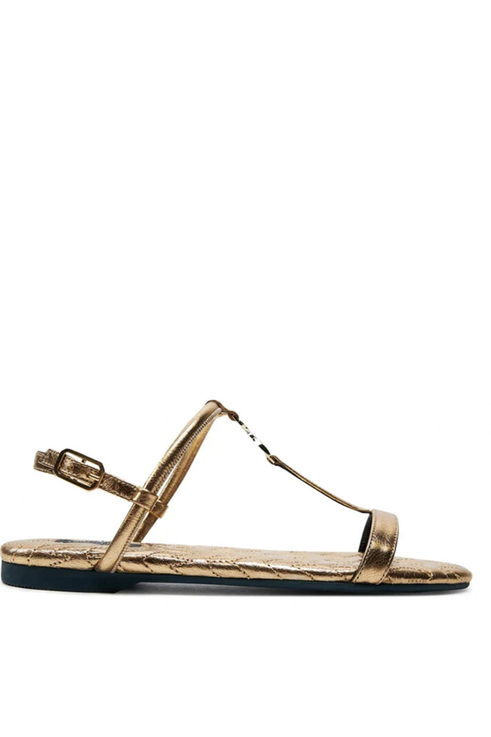 PATRIZIA PEPE Patrizia Pepe sandal with gold logo Gold