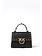 PINKO Pinko tas / bag mini love one top met gouden studs Zwart