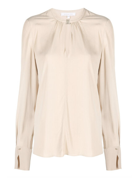 PATRIZIA PEPE Patrizia Pepe blouse met slotje Beige / Nude