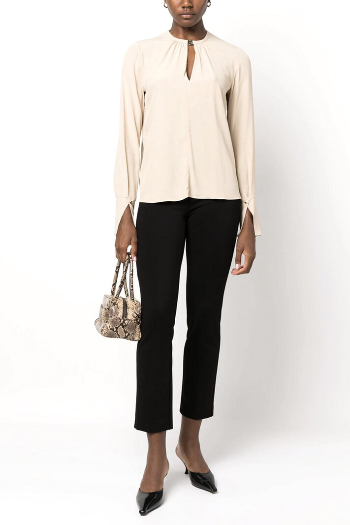 PATRIZIA PEPE Patrizia Pepe blouse with clasp Beige / Nude