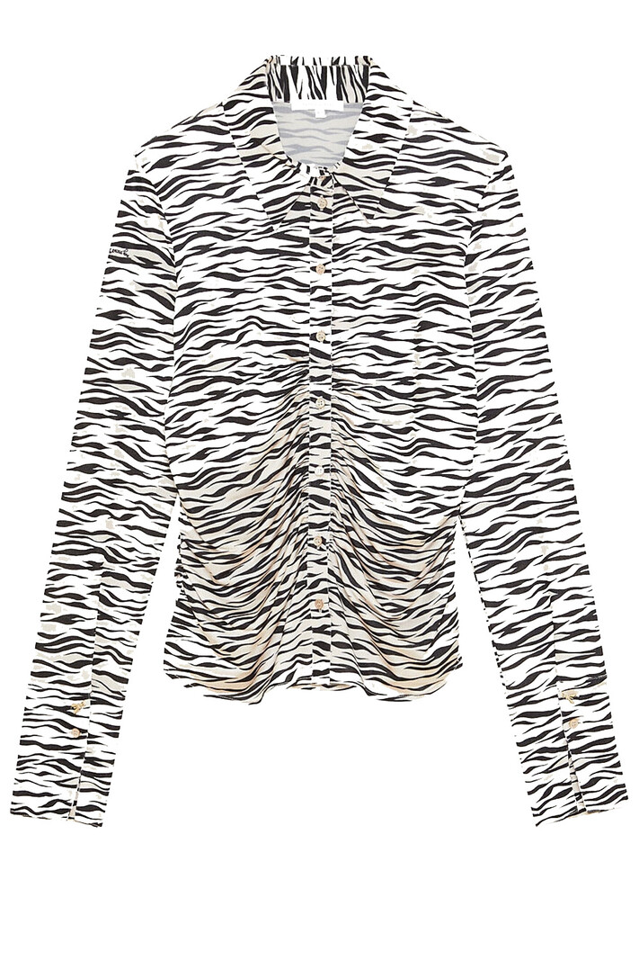 PATRIZIA PEPE Patrizia pepe blouse in tiger motif in Black / Beige