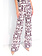 PATRIZIA PEPE Patrizia Pepe pantalon / broek met print Beige / Nude met Bordeau Rood