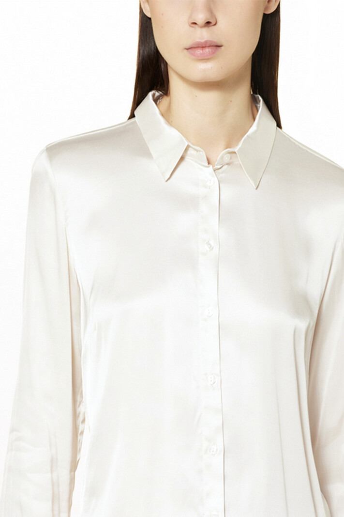 PATRIZIA PEPE Patrizia Pepe satijnen blouse Ivory Skin / Beige