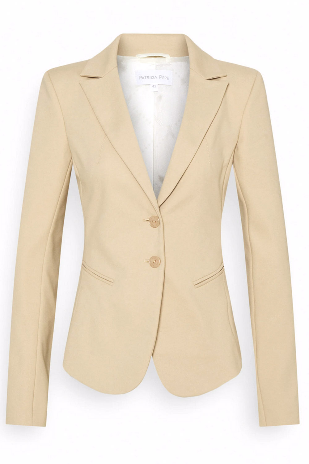PATRIZIA PEPE Patrizia Pepe colbert jas / blazer Biege / Nude ( valt 1 maat kleiner)