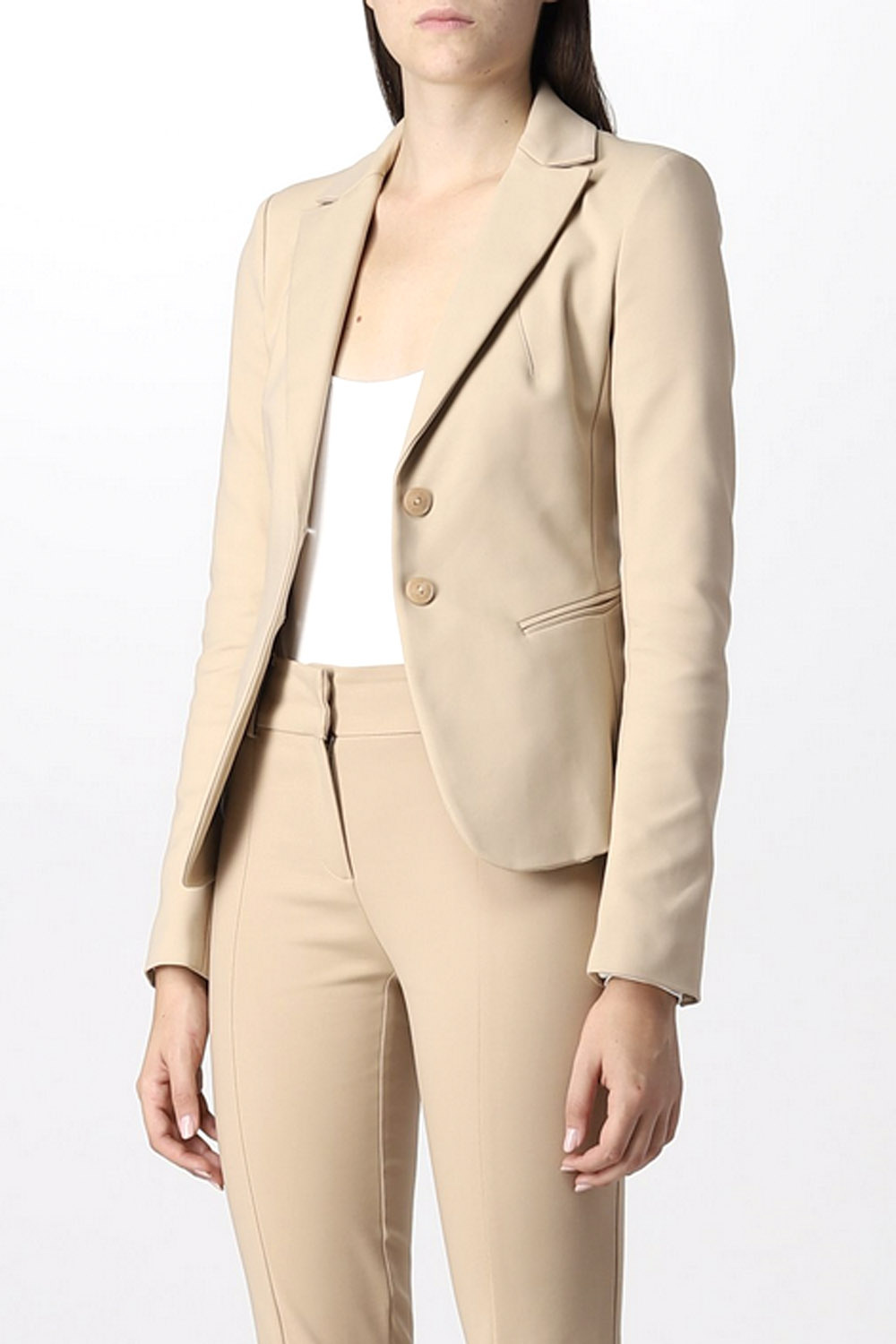 PATRIZIA PEPE Patrizia Pepe colbert jas / blazer Biege / Nude ( valt 1 maat kleiner)