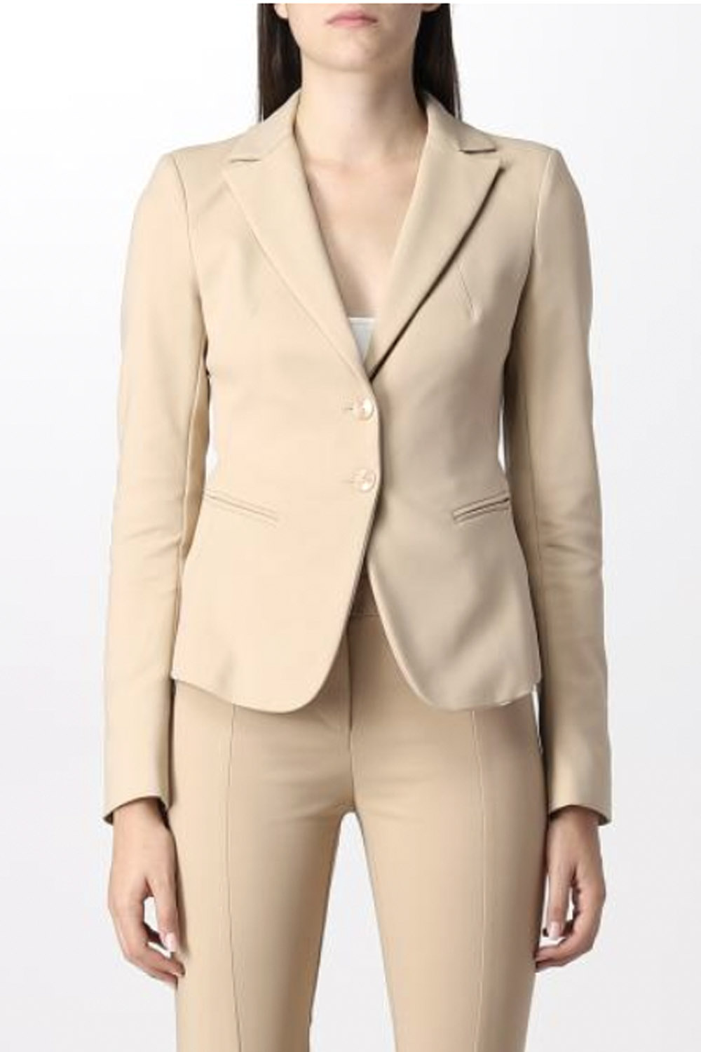 PATRIZIA PEPE Patrizia Pepe colbert jas / blazer Biege / Nude ( valt 1 maat kleiner)