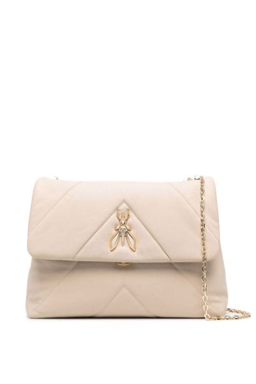 PATRIZIA PEPE Patrizia Pepe padded Fly crossbody bag Beige Nude
