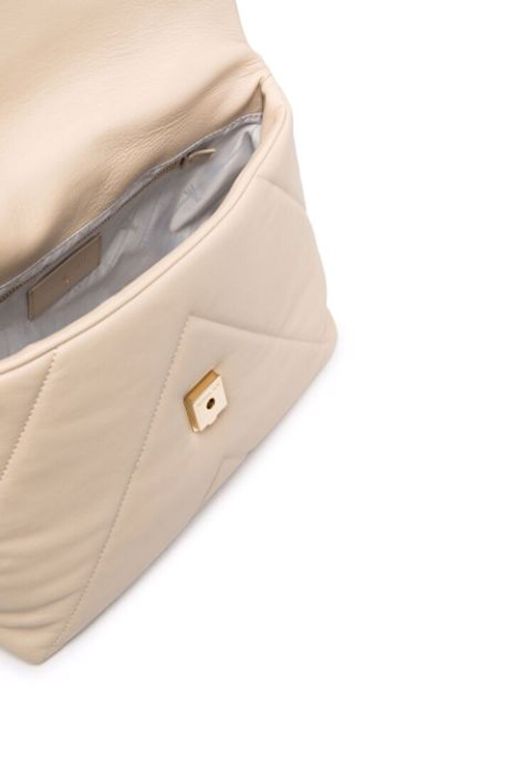 PATRIZIA PEPE Patrizia Pepe padded Fly crossbody bag Beige Nude