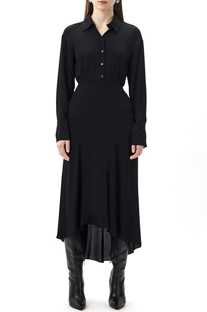 PATRIZIA PEPE Patrizia Pepe long fitted dress Black