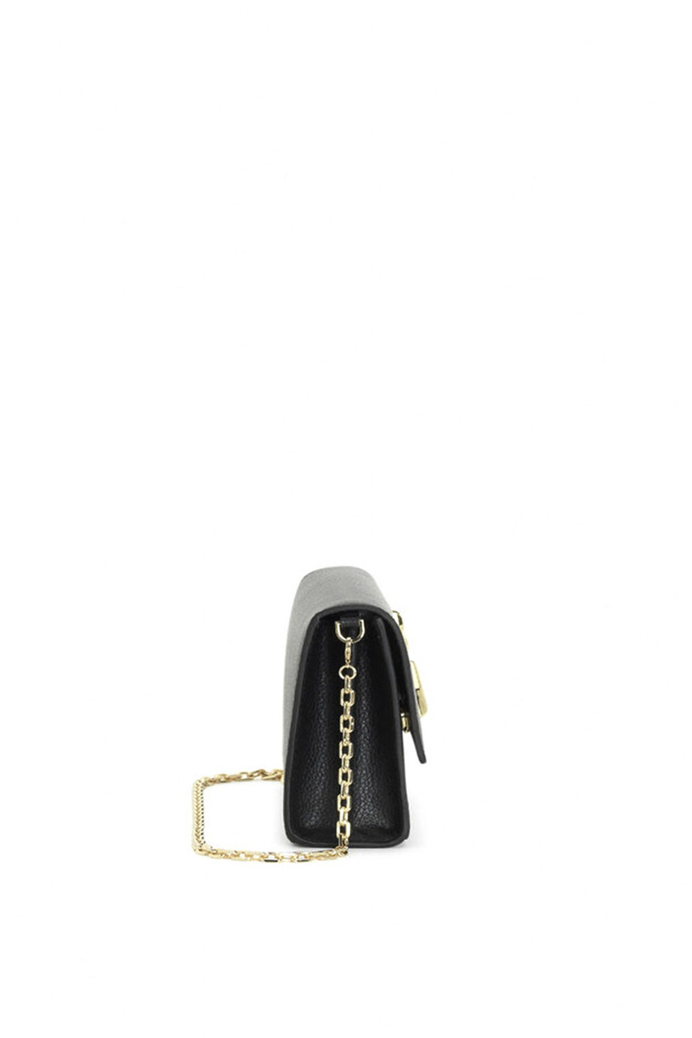 PATRIZIA PEPE Patrizia Pepe flybag crossbody bag with gold logo Black