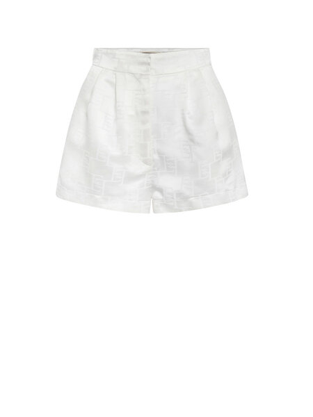 ELISABETTA FRANCHI Elisabetta Franchi satijnen short / korte broek Wit