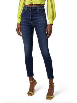 ELISABETTA FRANCHI Elisabetta Franchi skinny jeans ankle-length Blue