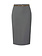 ELISABETTA FRANCHI Elisabetta Franchi pencil skirt in luxury fabric Piombo / Dark Grey