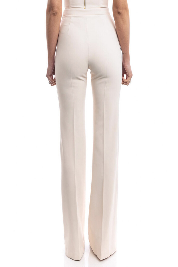 ELISABETTA FRANCHI Elisabetta Franchi palazzo pants / flaired pants Burro / cream White