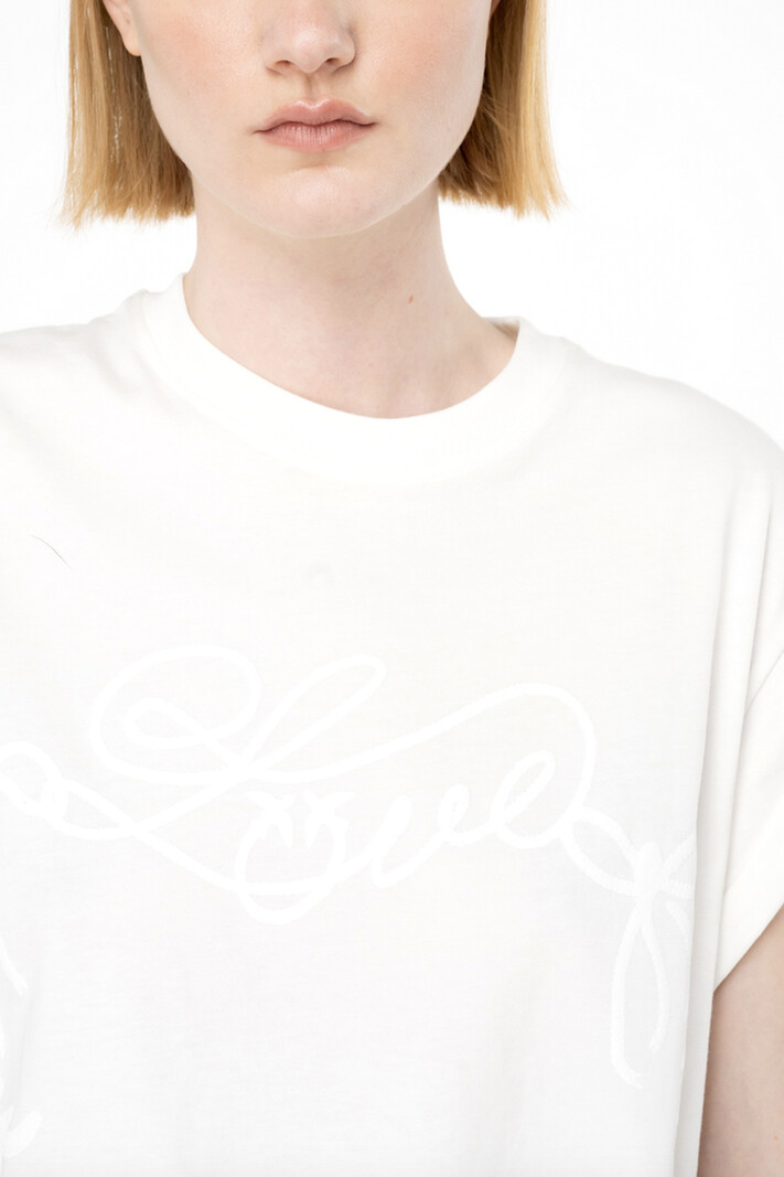 PINKO Pinko tshirt with embroidered logo White