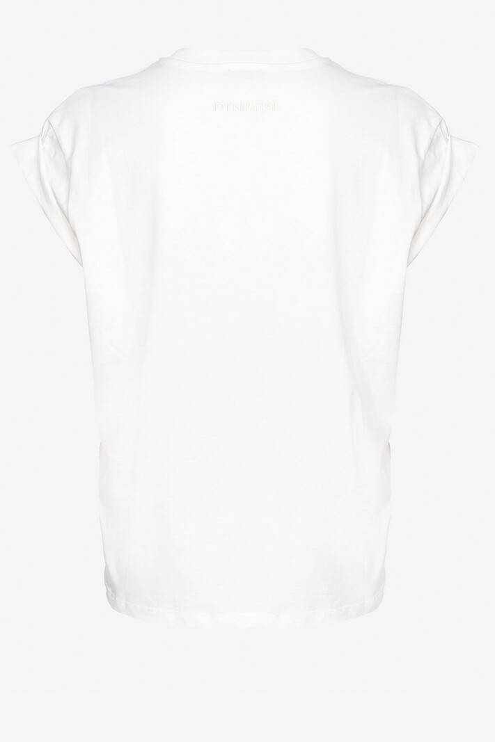 PINKO Pinko tshirt met geborduurd logo Wit