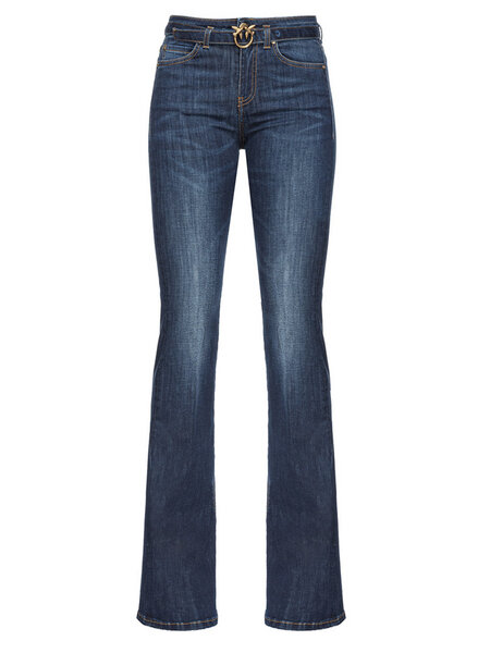 PINKO Pinko jeans with gold logo including belt dark Blue